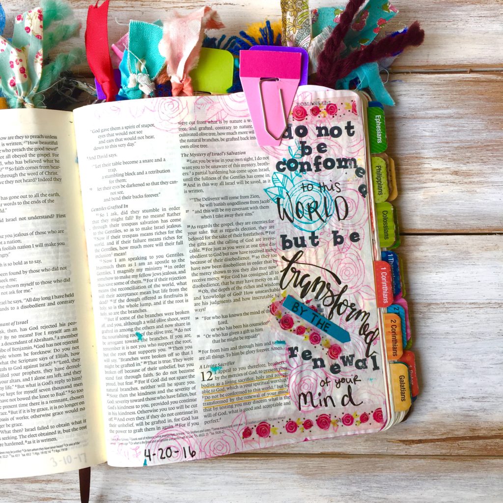 What to do when you make an "ugly" Bible journaling entry