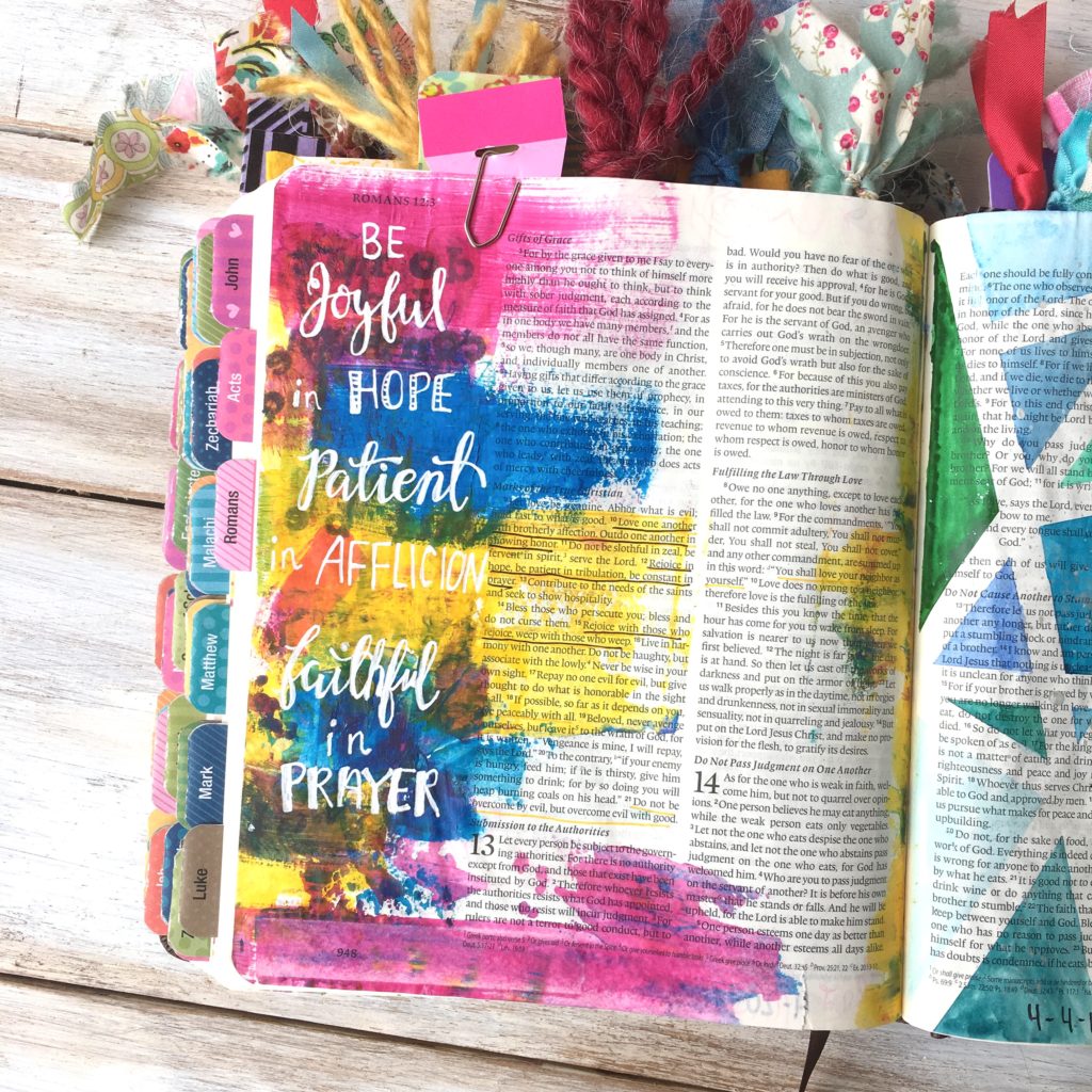 What to do when you make an "ugly" Bible journaling entry