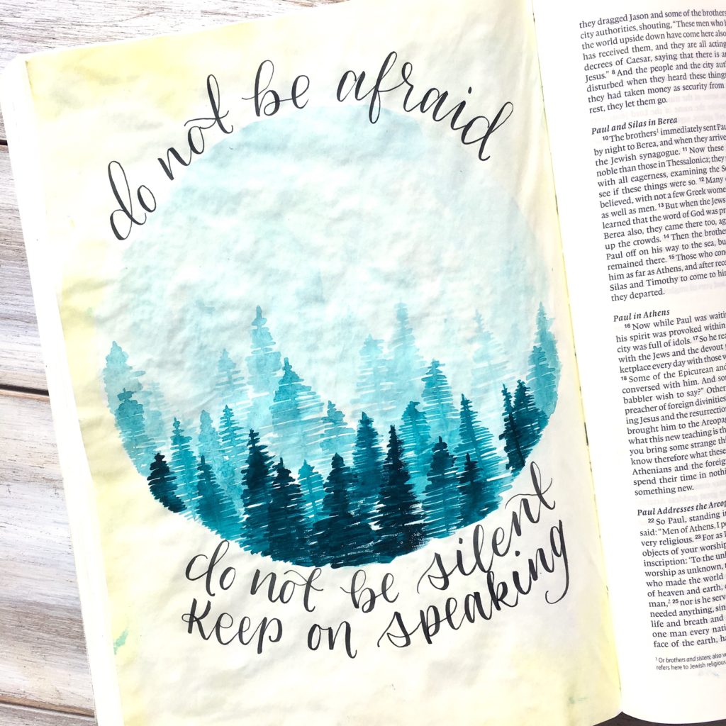 Learn four tips to using watercolor in your bible journaling! 