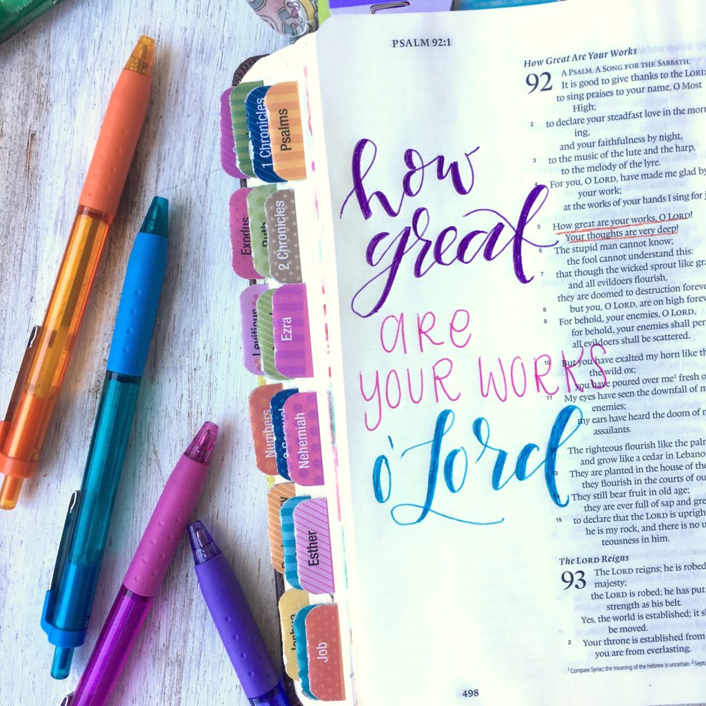 Best Hand Lettering Pens for Bible Journaling - Move the Mountains