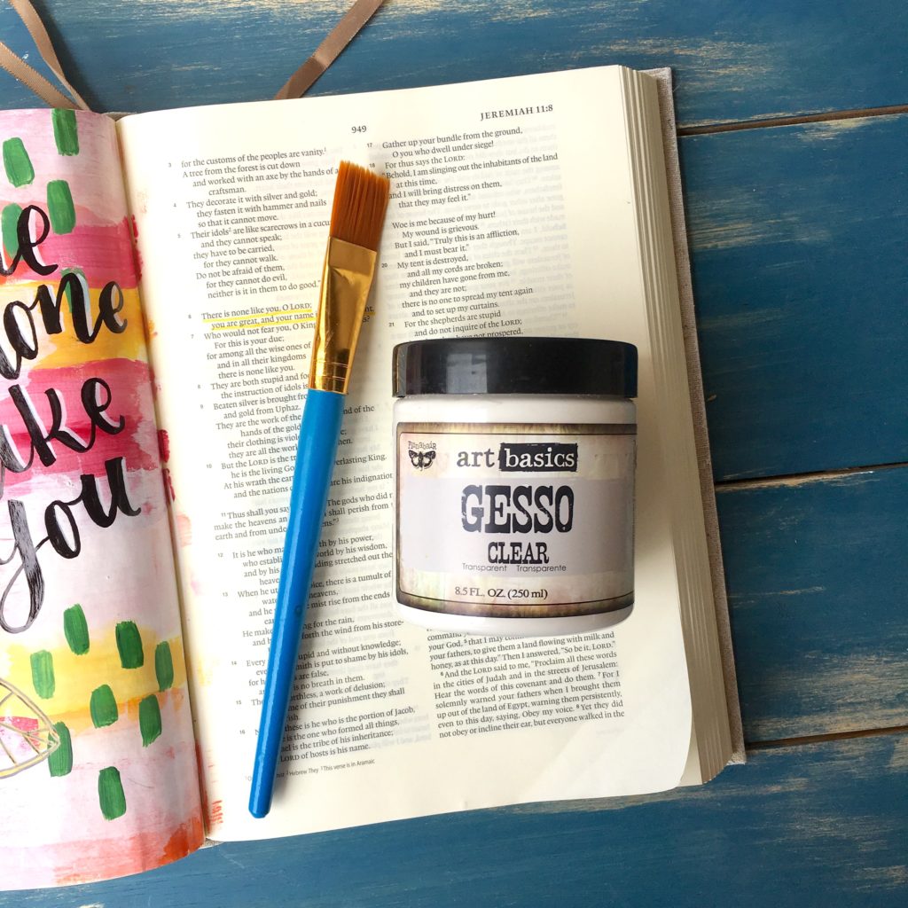 How to Apply Gesso for Bible Journaling