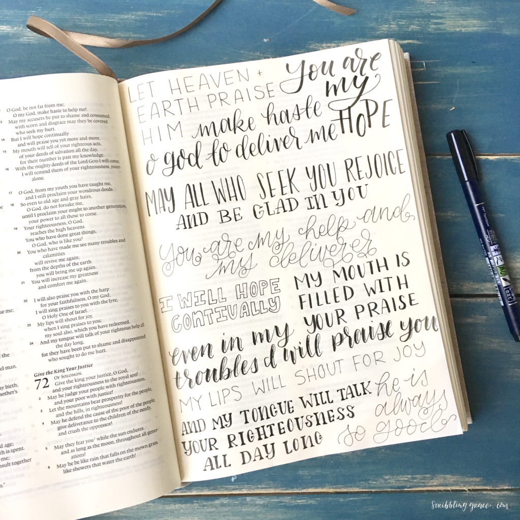 Get your free hand-lettering styles cheat sheet! Trying to think of different hand-lettering styles to use can be hard! Here are 10 easy styles that anyone can do! 