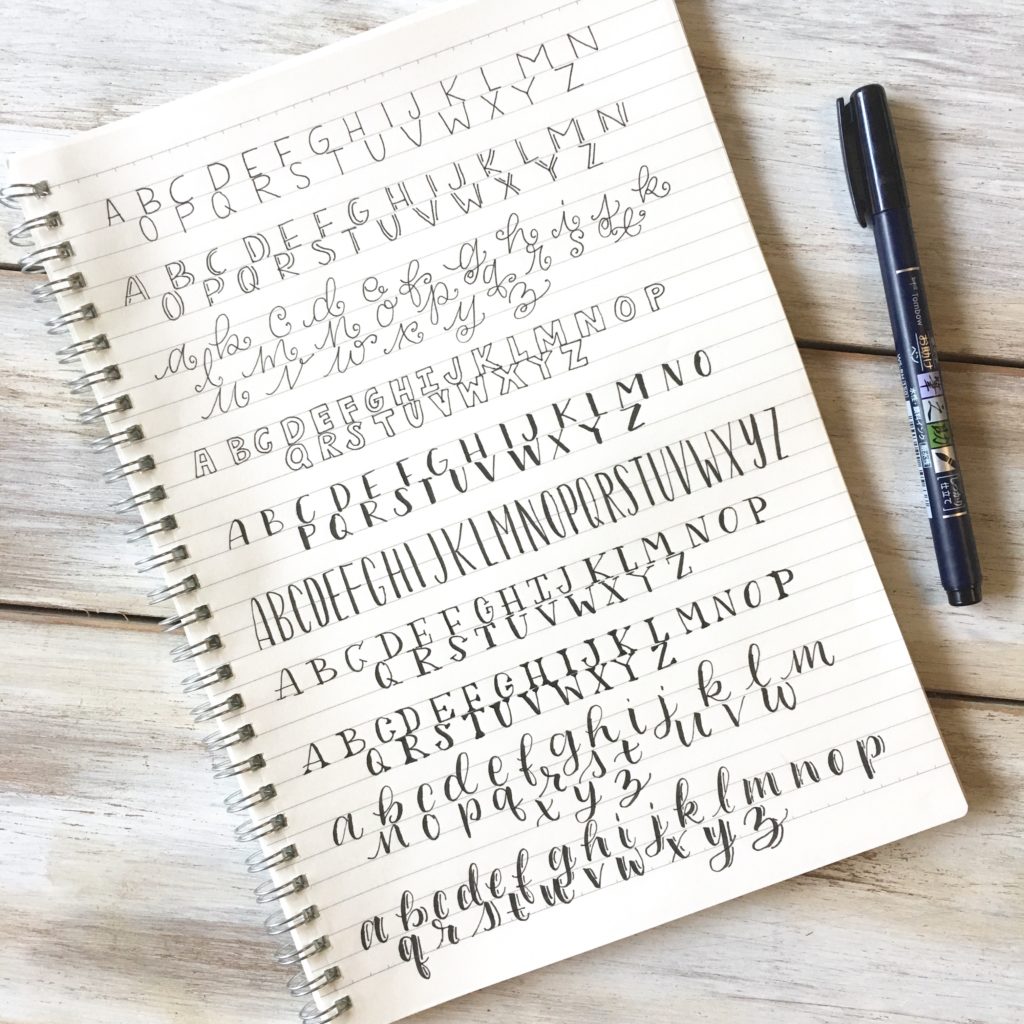 10 Simple Hand Lettering Styles Plus A Free Cheat Sheet Scribbling Grace