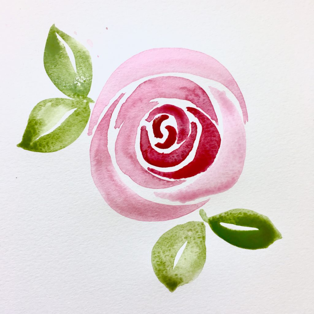 Learn how to make easy watercolor roses in your journaling Bible! -bible journaling- watercolor roses-