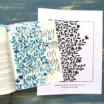 Watercolor Vines Tutorial with Free Printables! - Scribbling Grace