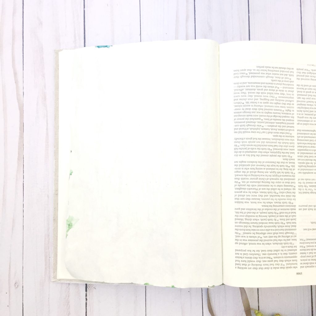 Easy watercolor forest bible journaling tutorial- with free printable!