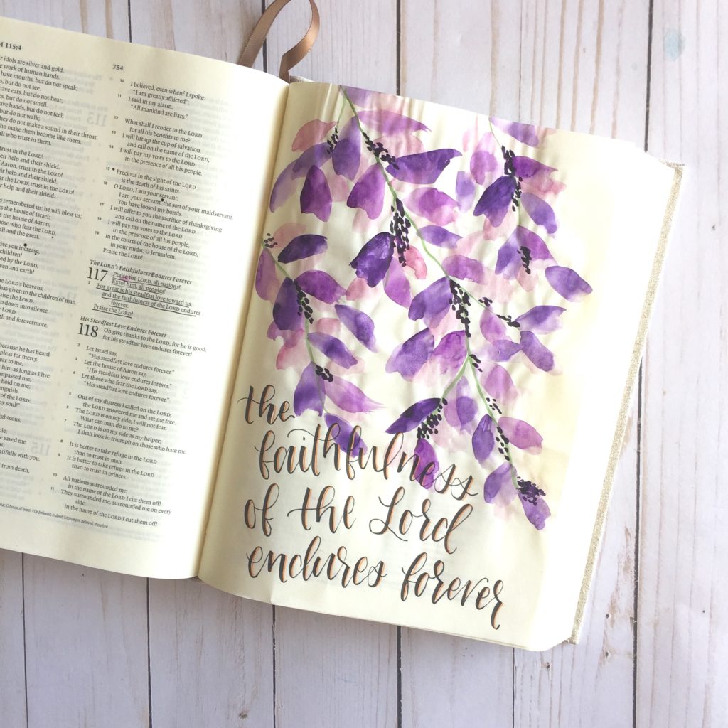 bible journaling with me tutorial