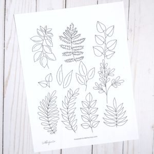 Watercolor Leaves Tutorial- Plus A Free Printable - Scribbling Grace