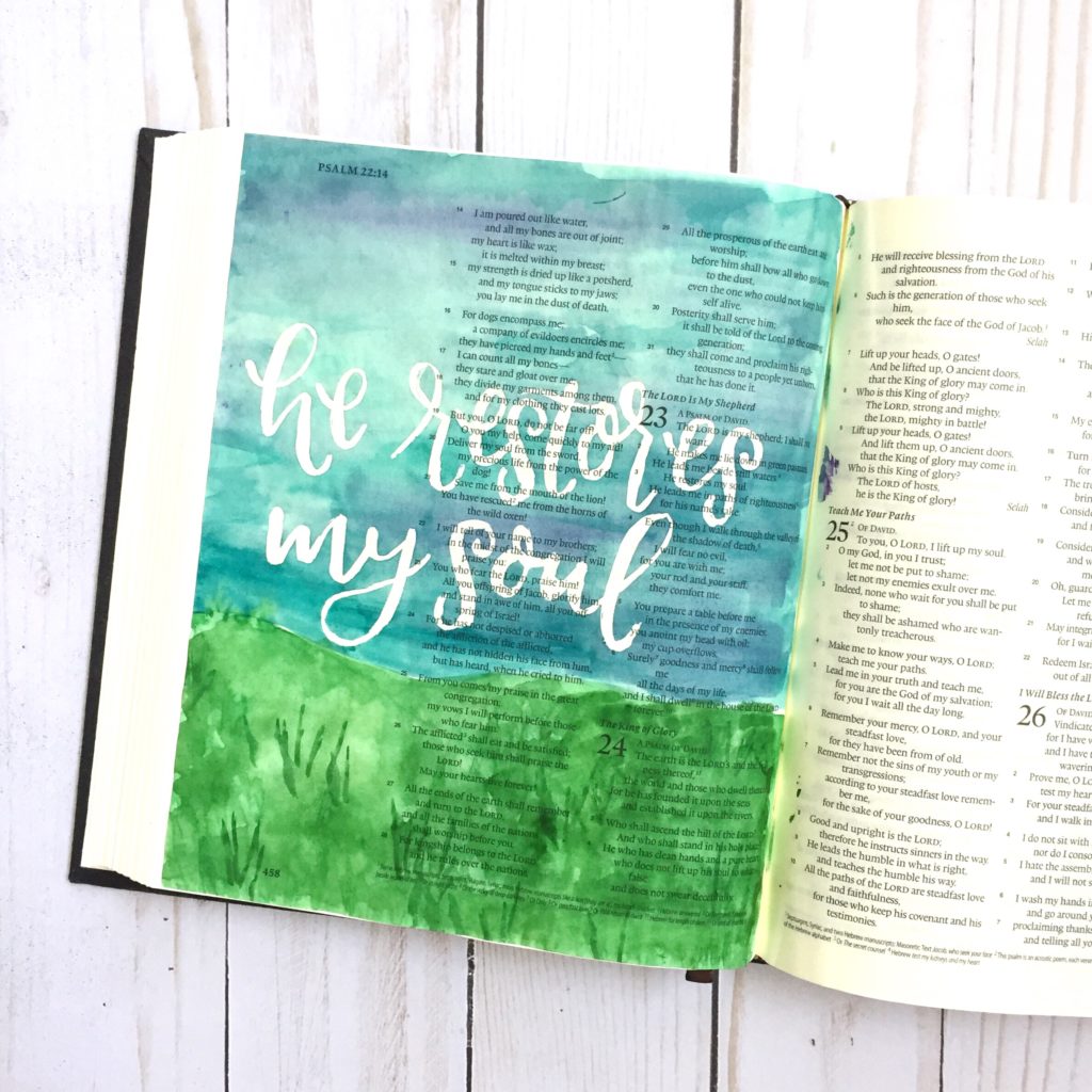 Scribbling Grace, Bible Journaling With Masking Fluid