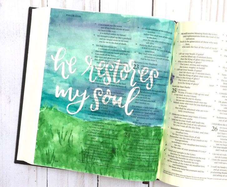 Bible Journaling With Masking Fluid