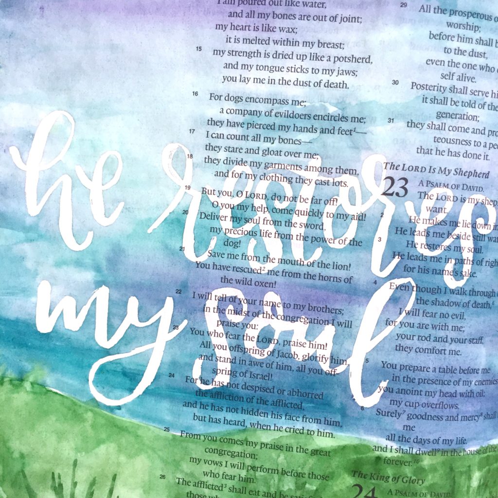 Using masking fluid in your Bible journaling