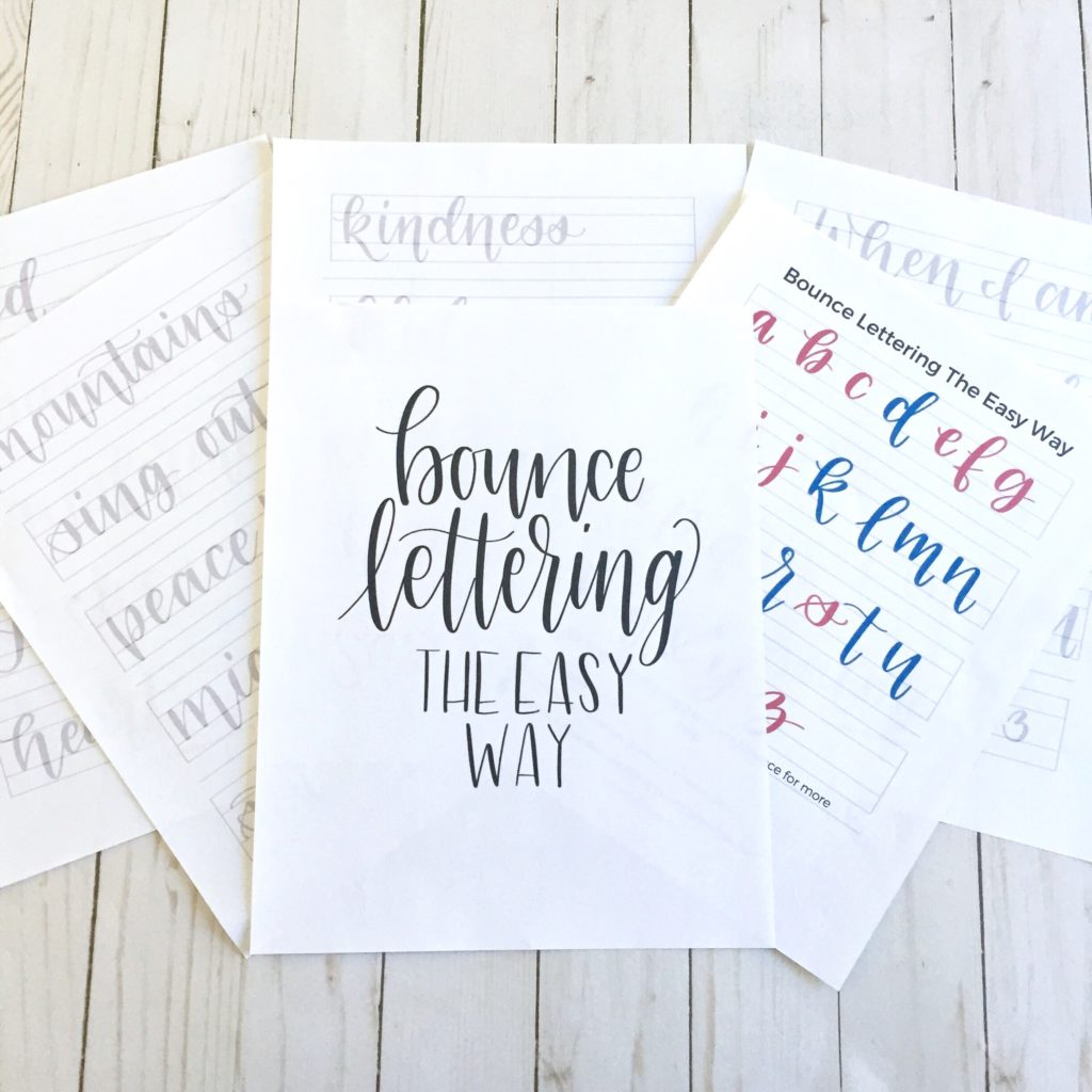 Bounce Lettering The Easy Way- Brush Pen Calligraphy Tutorial