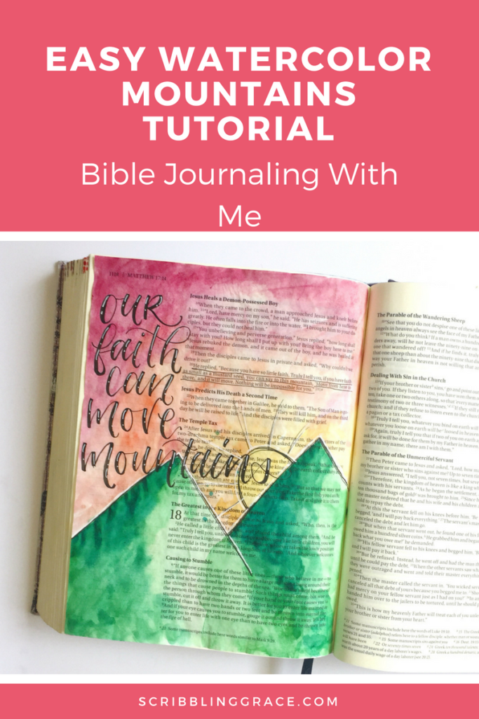 scribbling grace easy bible journaling tutorial