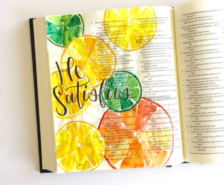 The Illustrating Bible Review And Watercolor Galaxy Tutorial - Scribbling  Grace