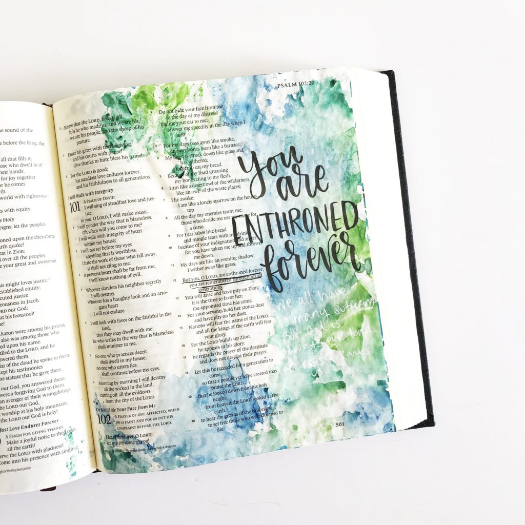 easy bible journaling tutorial, unique