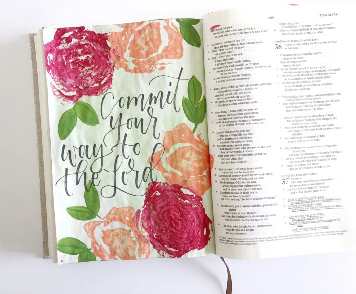 Easy Abstract Outlined Florals- Bible Journaling For Beginners - Scribbling  Grace