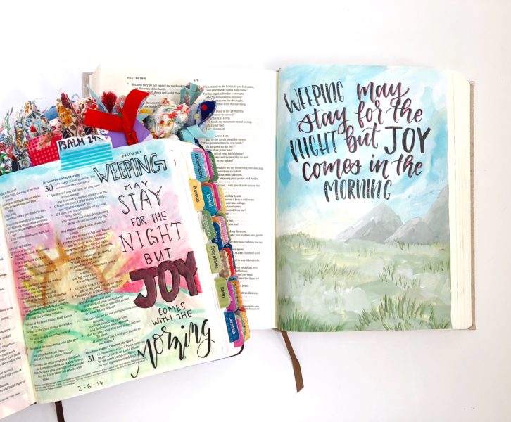 The Illustrating Bible Review And Watercolor Galaxy Tutorial - Scribbling  Grace