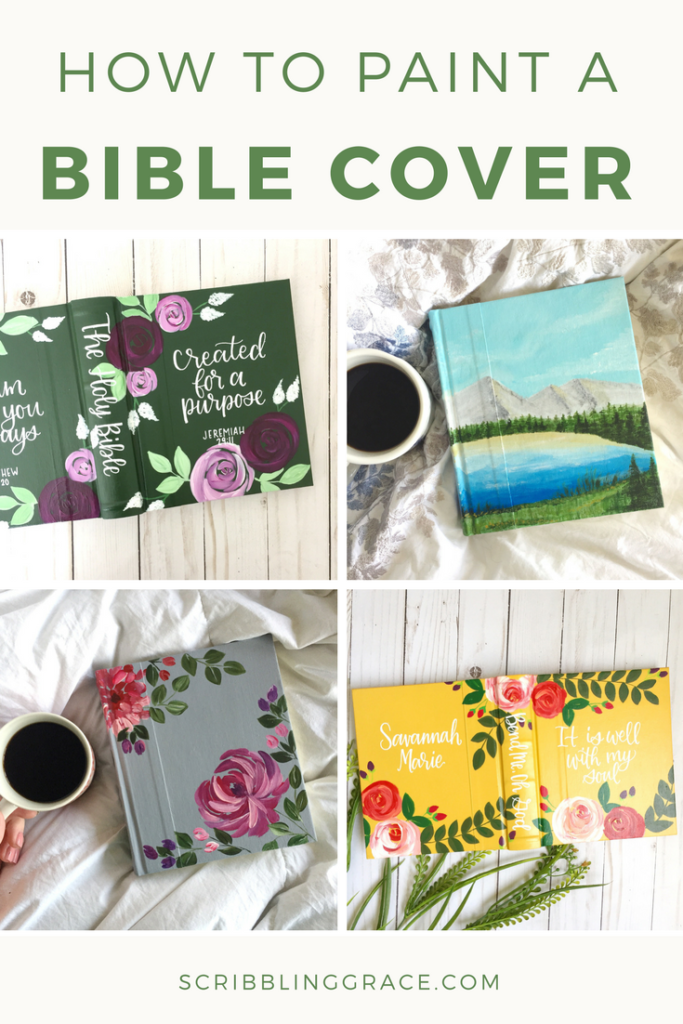 Learn everything you need to know to paint the cover of a Bible! Including supplies to use, method, etc.