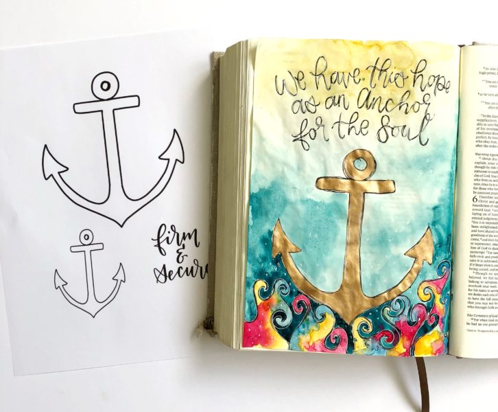 scribbling grace anchor ocean and free printable