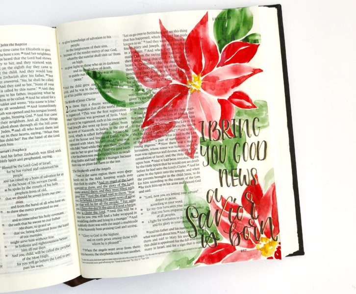 easy watercolor poinsettia tutorial