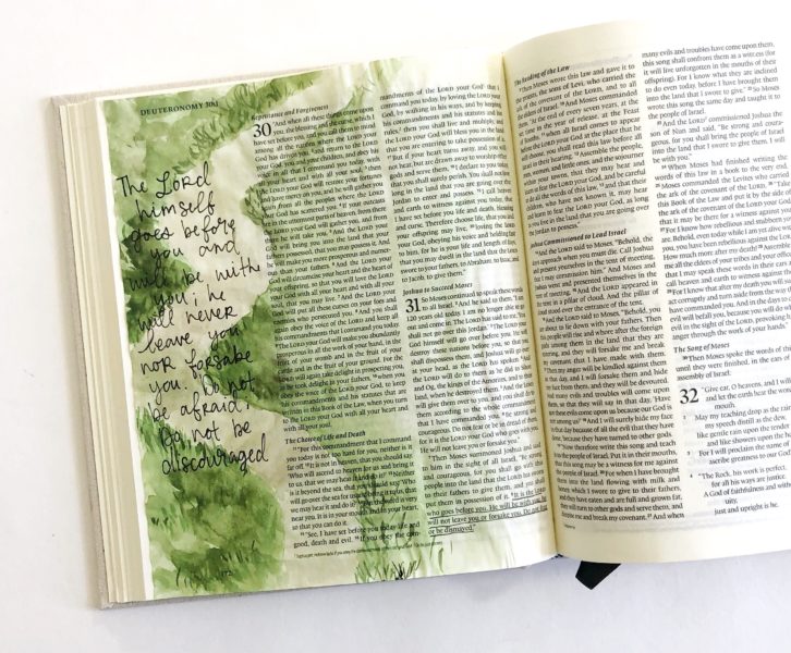 Bible Journaling With Scribbling Grace- Simple Watercolor Pathway Tutorial
