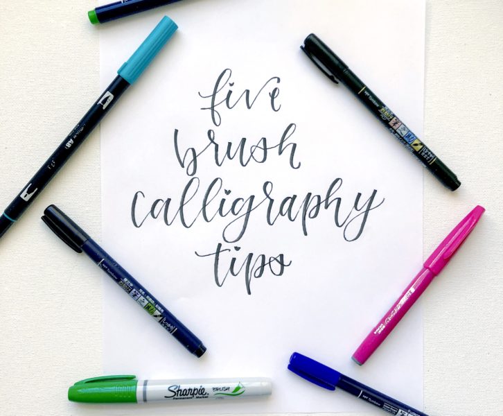 Scribbling Grace- Five Brush Calligraphy Tips! 5 quick tips to improve your lettering!