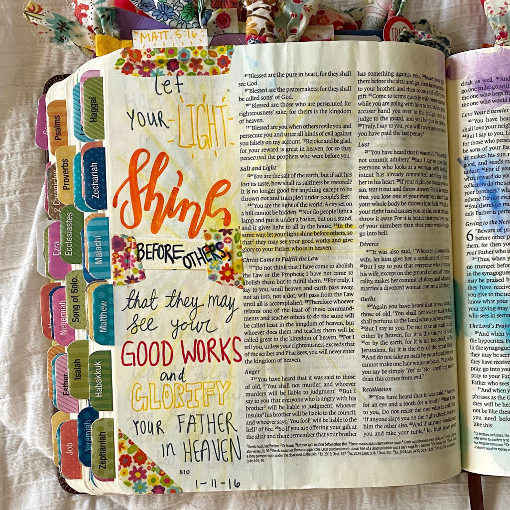 The Bible journaling encouragement to need to hear. My Bible journaling then vs. now. Scribbling Grace