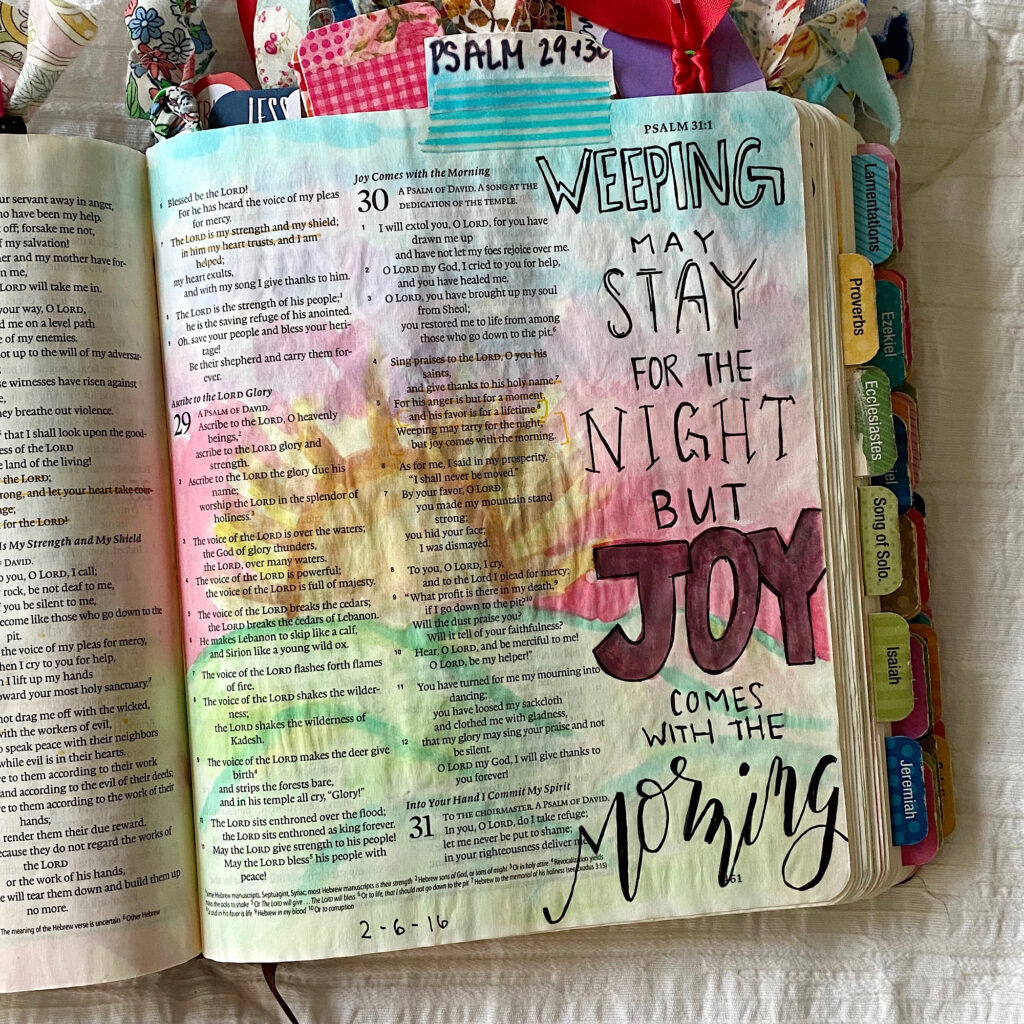 The Bible journaling encouragement to need to hear. My Bible journaling then vs. now. Scribbling Grace