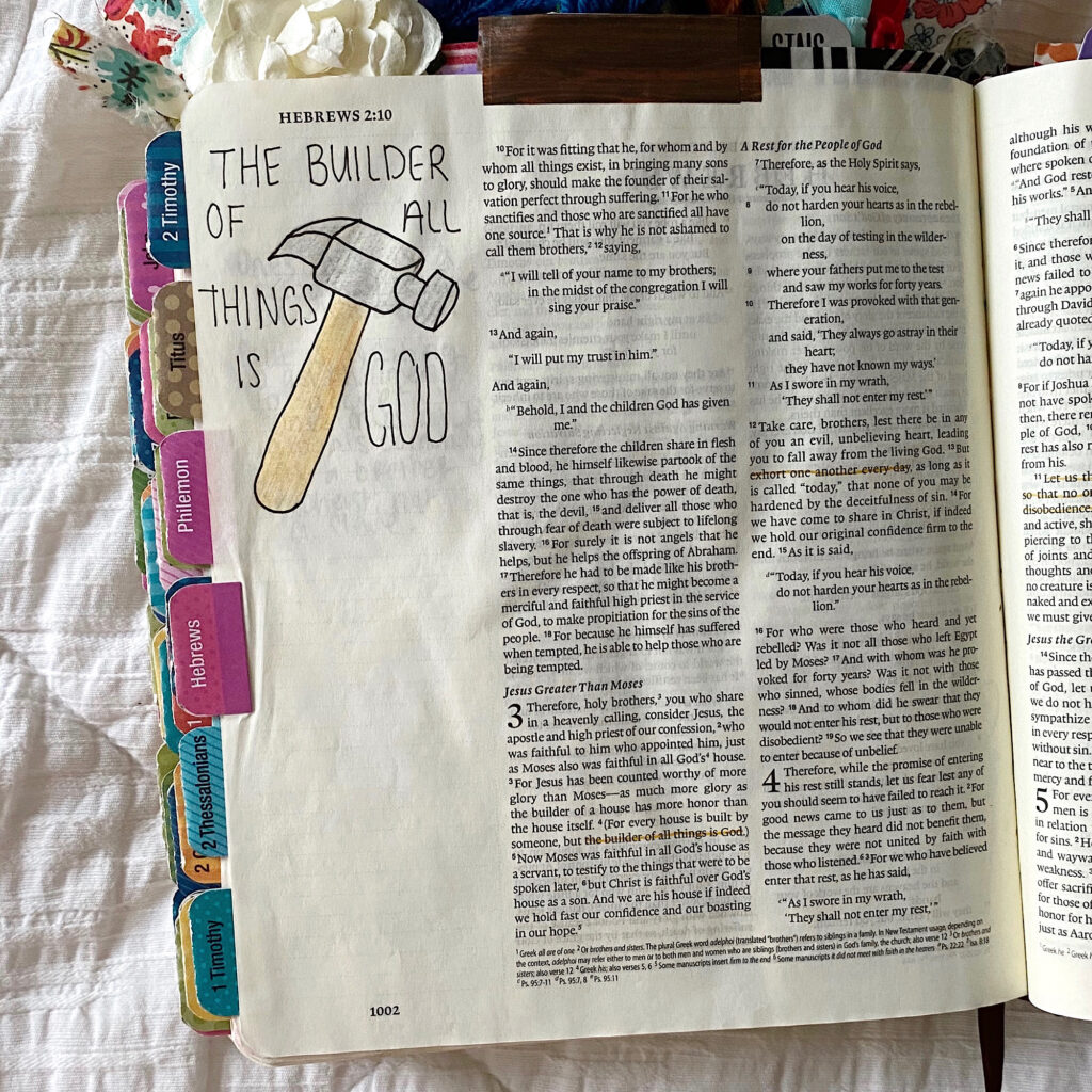 The Bible Journaling Encouragement You Need To Hear- My Bible Journaling  Then Vs. Now - Scribbling Grace